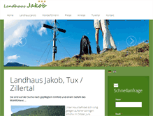 Tablet Screenshot of landhaus-jakob.at